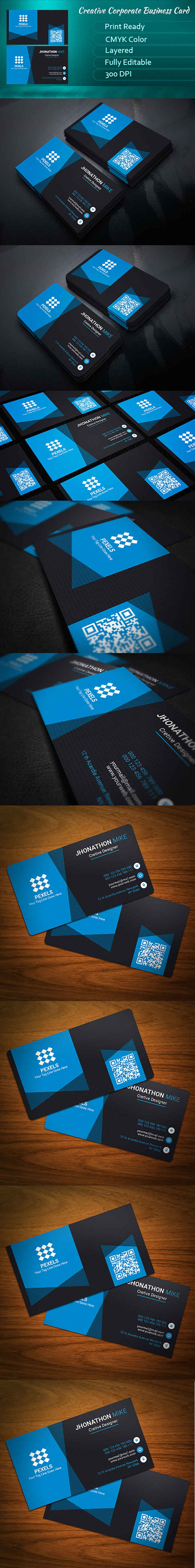 business card print ready example buy creative print cool awesome photoshop branding 