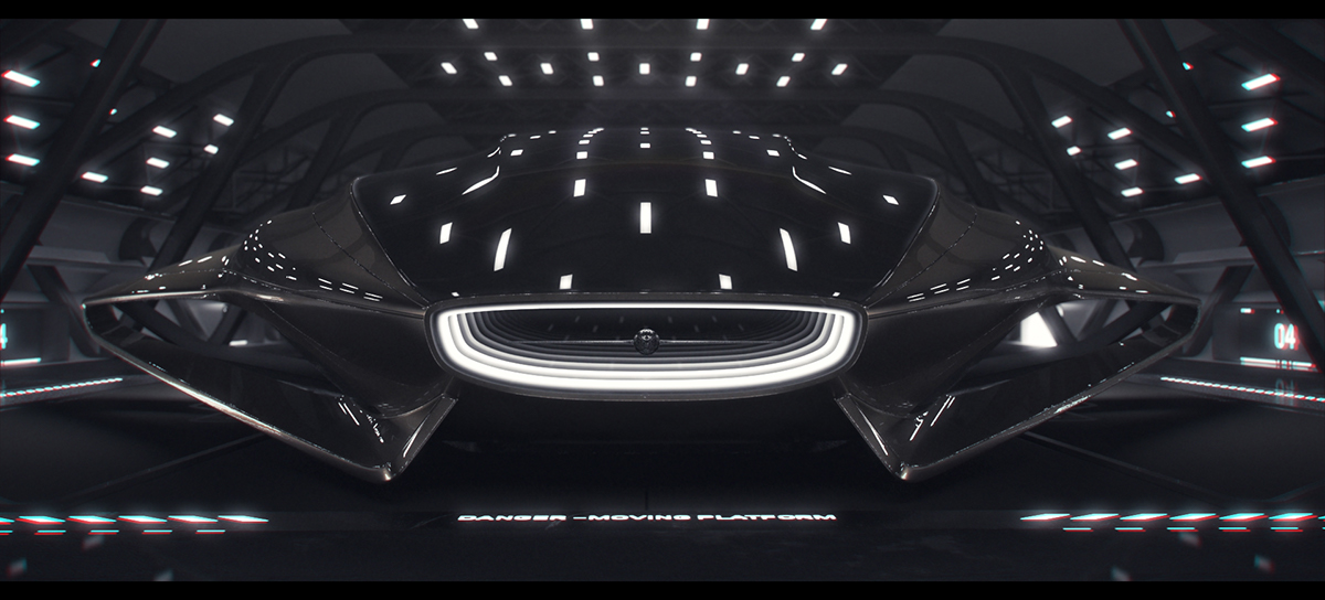 jaguar Land Rover animation  CGI concept alien spaceship design transportation sci-fi