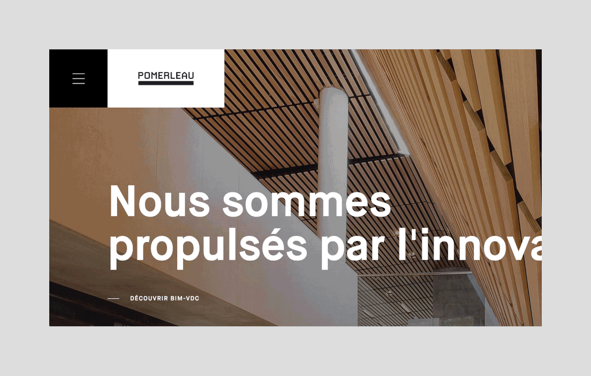 architecture building Montreal Canada Responsive Design corporate Web Design  interactive design paralax