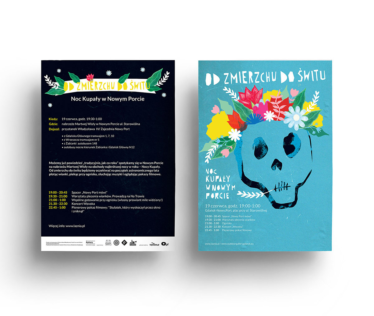 midsummer poster concert Event skull Flowers design graphic graphicdesign posterdesign