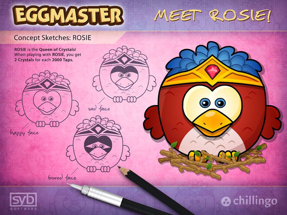 game mobile ios interactive UI Character Interface ad creative memostudios sybsoftware Chillingo eggmaster eggs