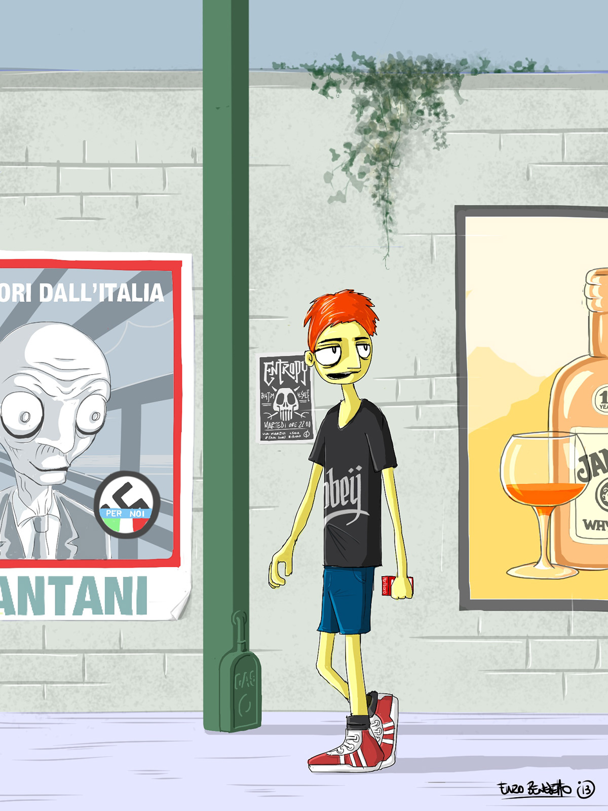 summer city comics OBEY benedetto Enzo Benedetto strada Hardcore fumetti NAPOLI
