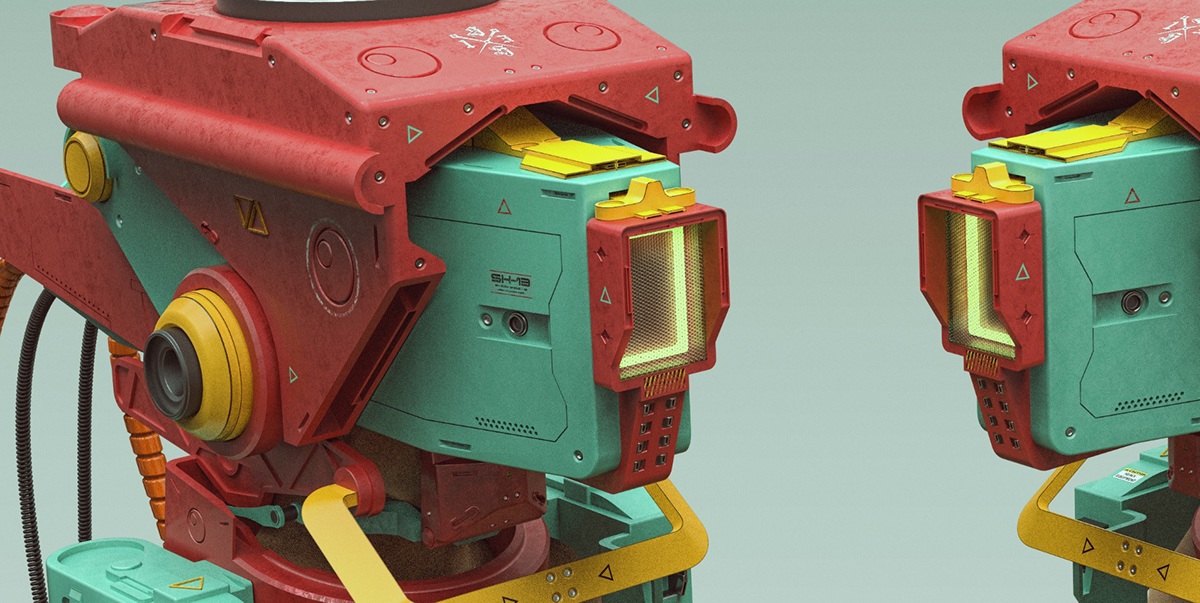 shyne mecha robot concept conceptart Conceptdesign Cyborg Scifi 3D