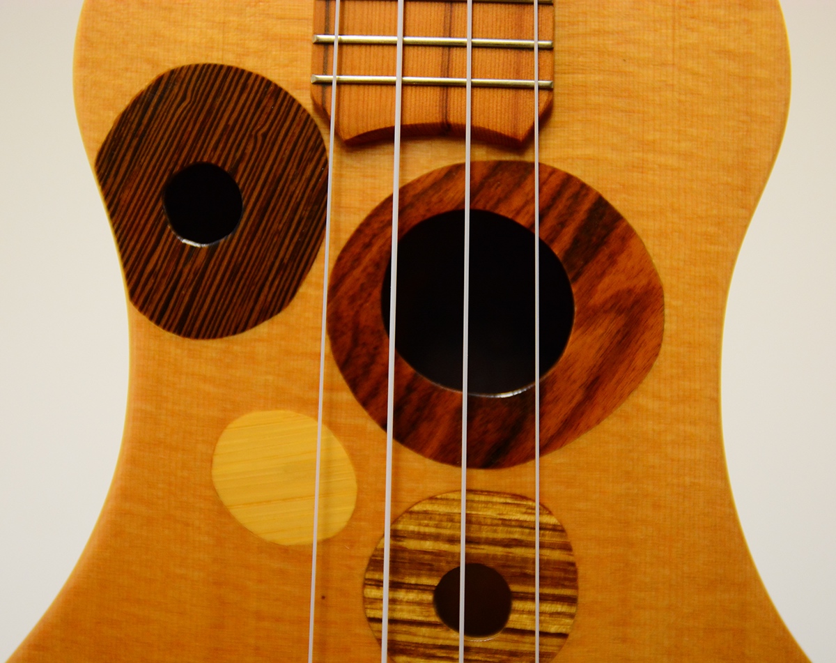 woodwork Ukulele luthier inlay marquetry handmade wood instrument