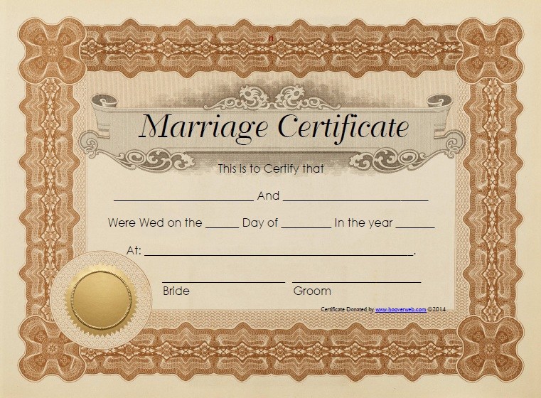Marriage Certificate on Behance