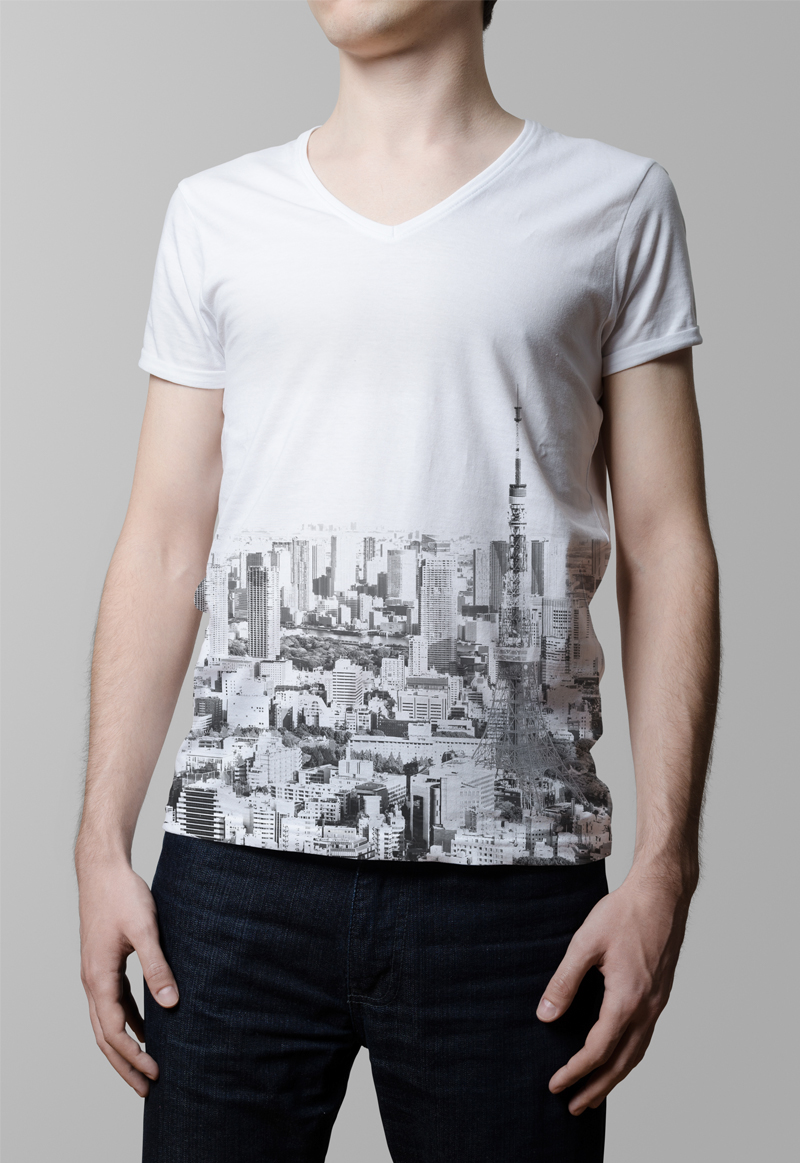 Download T-Shirt Mock-Up / V-Neck Male Model Edition on Behance