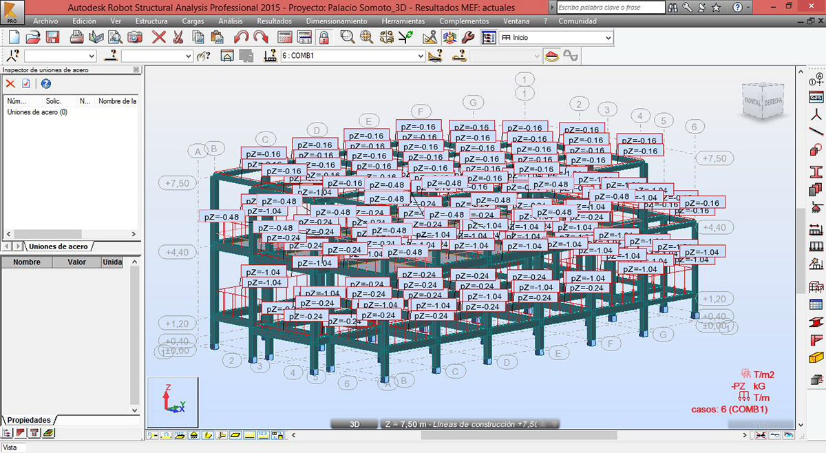 Analisis estructura Análisis estructural arquitectura diseño 3D Robot Structural Ingeniería Civil ingeniería