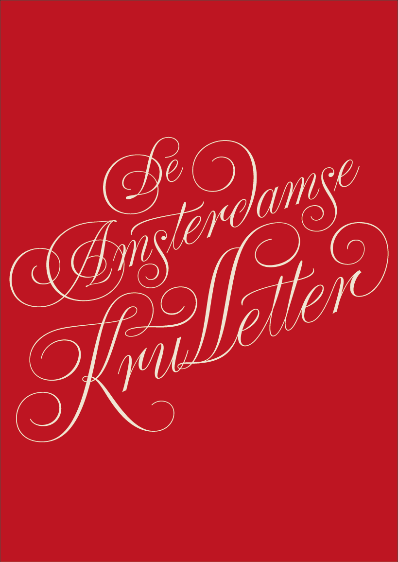 lettering amsterdam krulletter Retype sign painting type design copperplate penmanship formal script Script