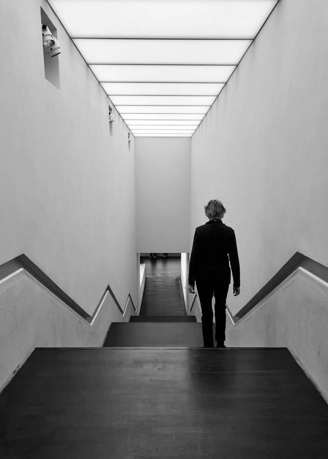 black and white street photography museum architecture people Photography  Urban Street muenster
