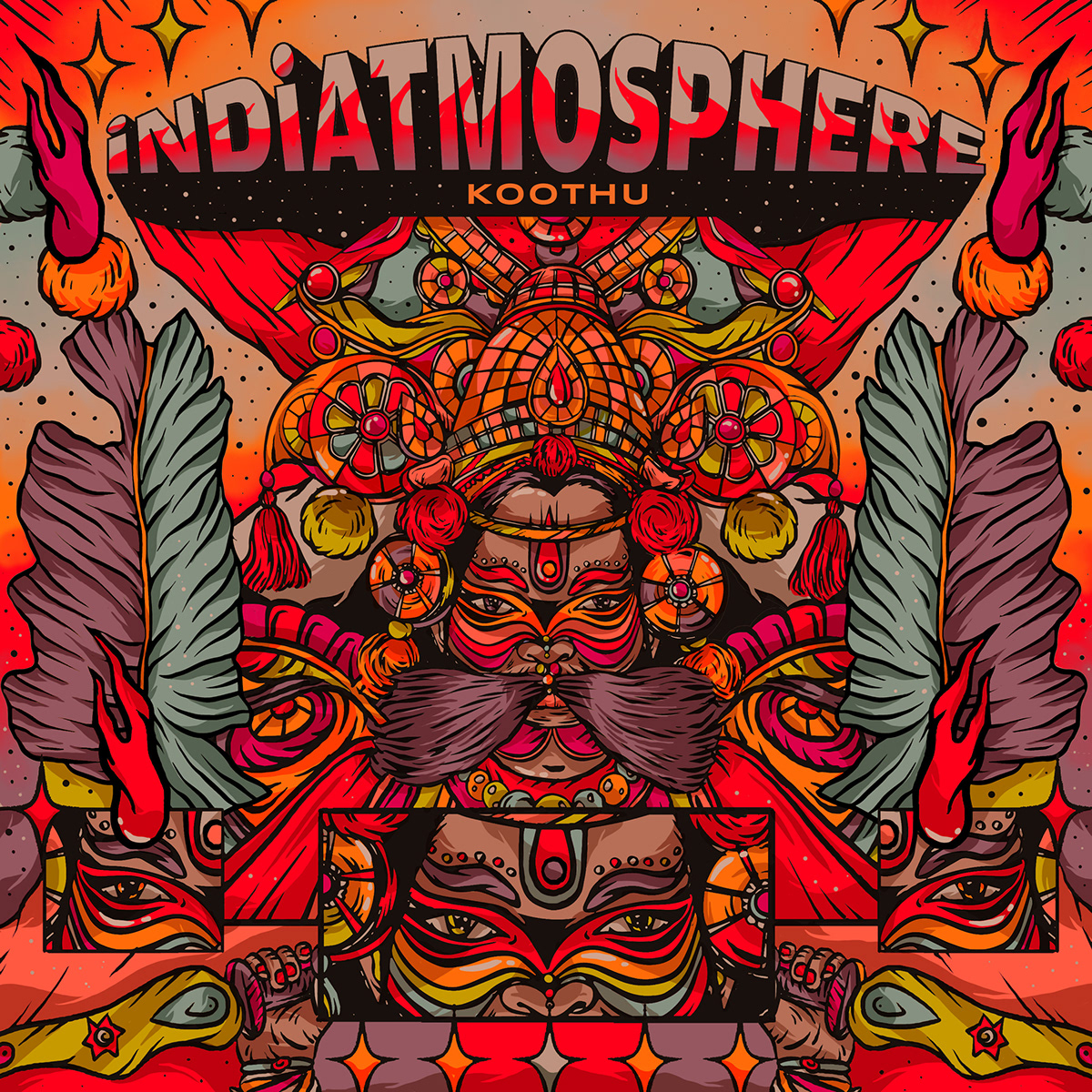 Album art design folk graphic design  hiphop ILLUSTRATION  India music typography  