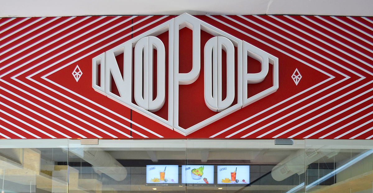 analog NOPOP identity Logotype logo tea bar monterrey san pedro