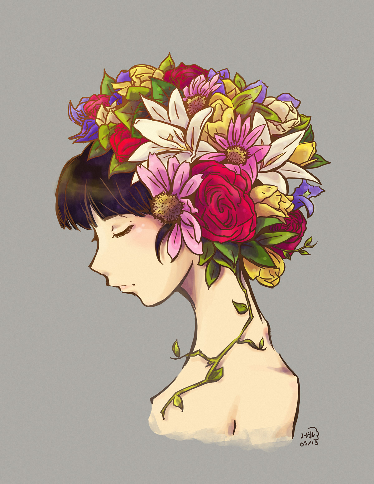 Flowers girl