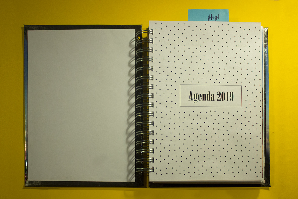 agenda calendar calendario notas notes pointing book diseño gráfico editorial señalador