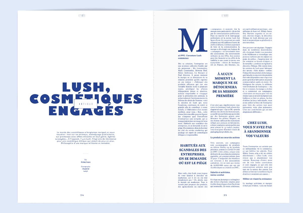 L'adn adn Typographie font Violaine & Jeremy Laila Hida Art-C blue Morocco