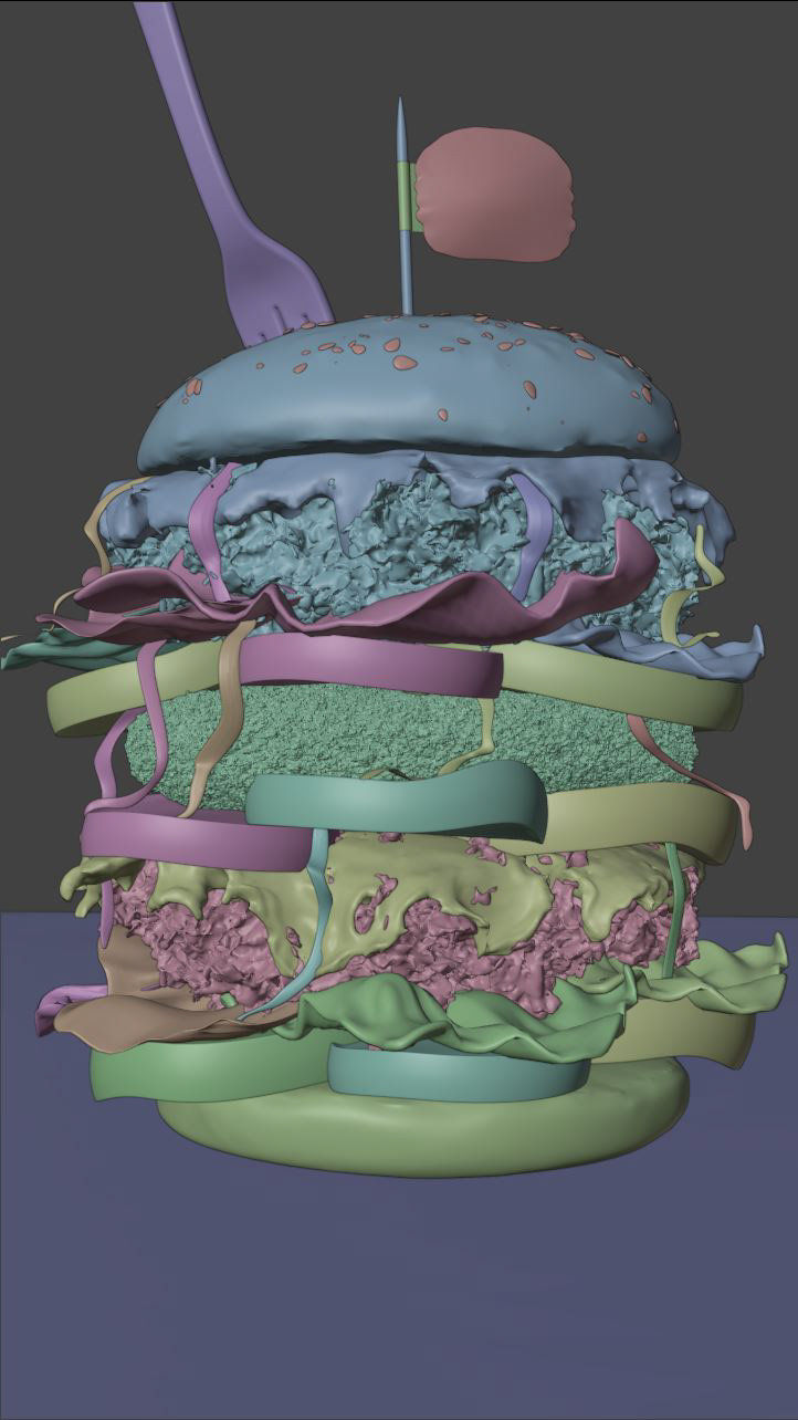 CGI colorful Food  foodporn