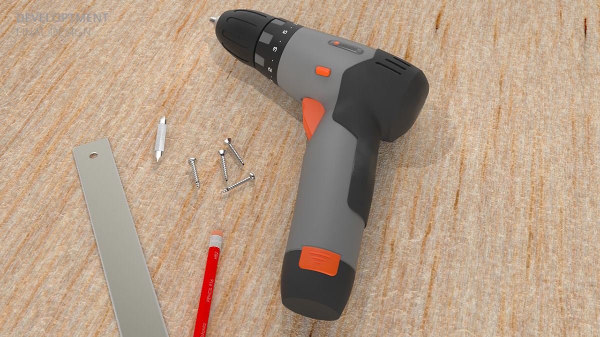 design industrial design de produto aparafusadora screwdriver product design  gardena