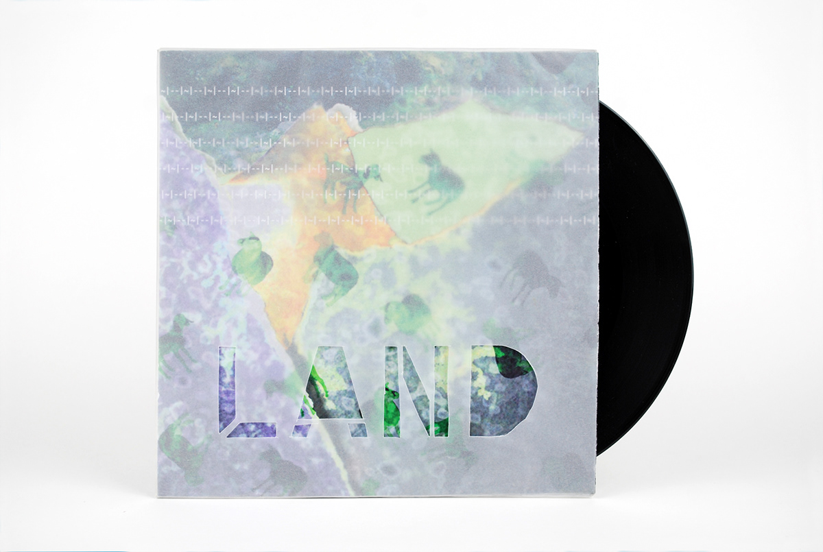 vinyl lemez cover borító Kollázs collage typography   Pausz iceland music