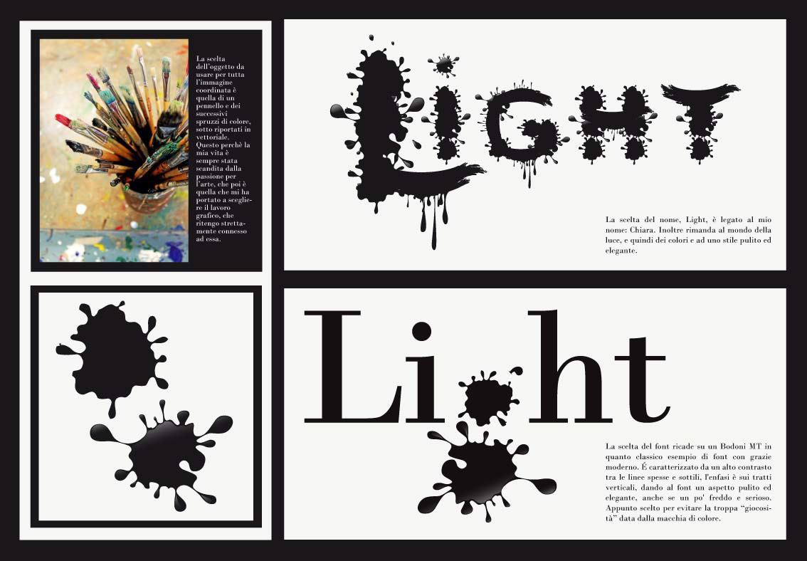 light immagine coordinata logo identity brand