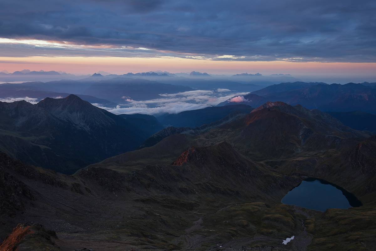 Italy southtyrol MORNING light shadow mountains dolomites Sunrise Landscape sunset