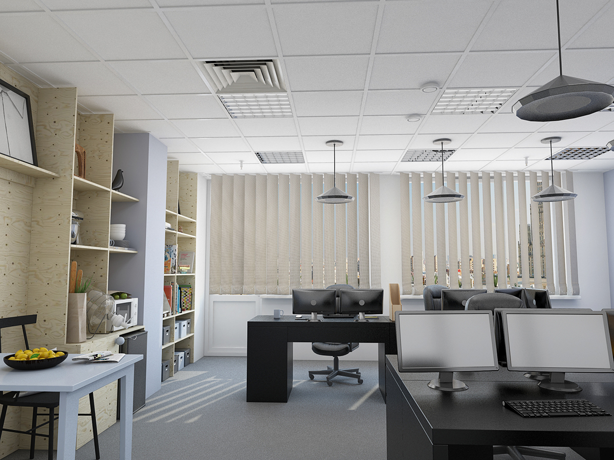 fajnodesign  design Interior Brest belarus weavora Office 3D photoshop