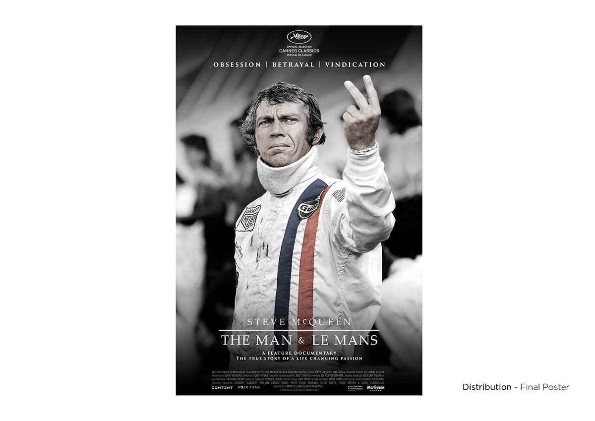 Adobe Portfolio Steve McQueen Documentary  poster le mans Motorsport Porsche movie