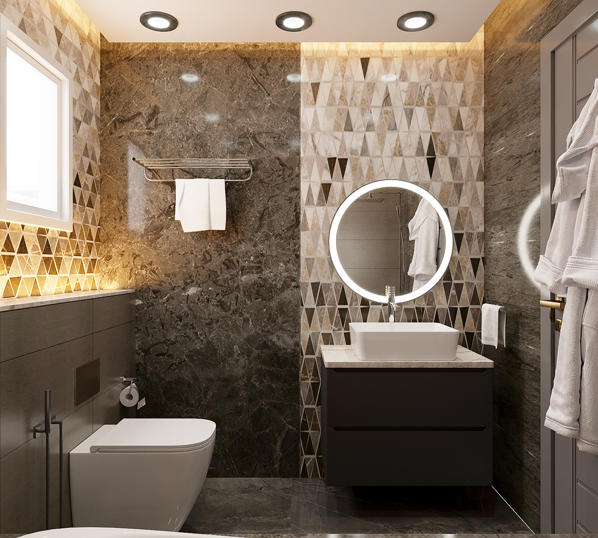 3D 3ds max architecture archviz bathroom CGI corona interior design  Render visualization