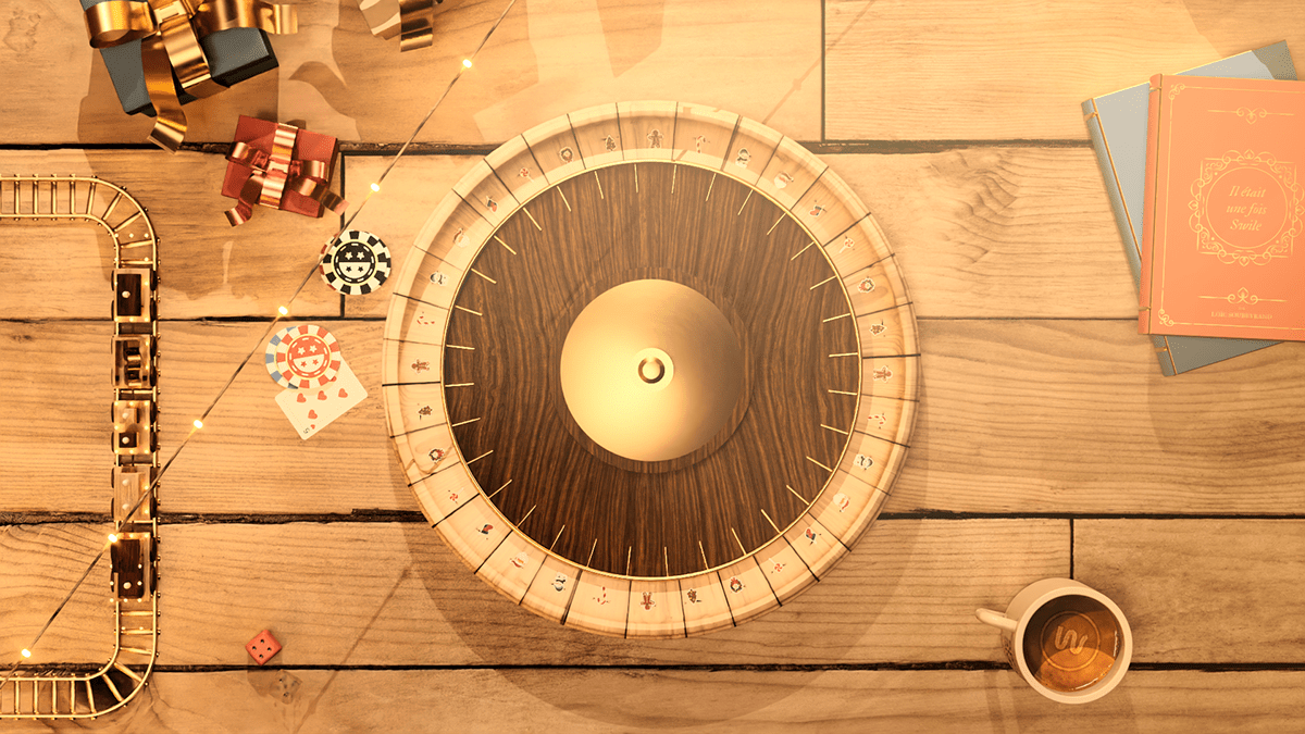 3D Case Study casino Christmas game roulette