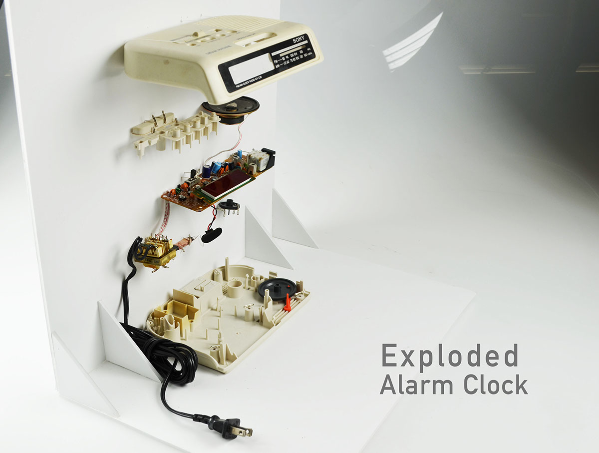 Alarm clock redesign Interface Sense redefine five senses bracelet sunset lamp Fragrance Exploded view suspend
