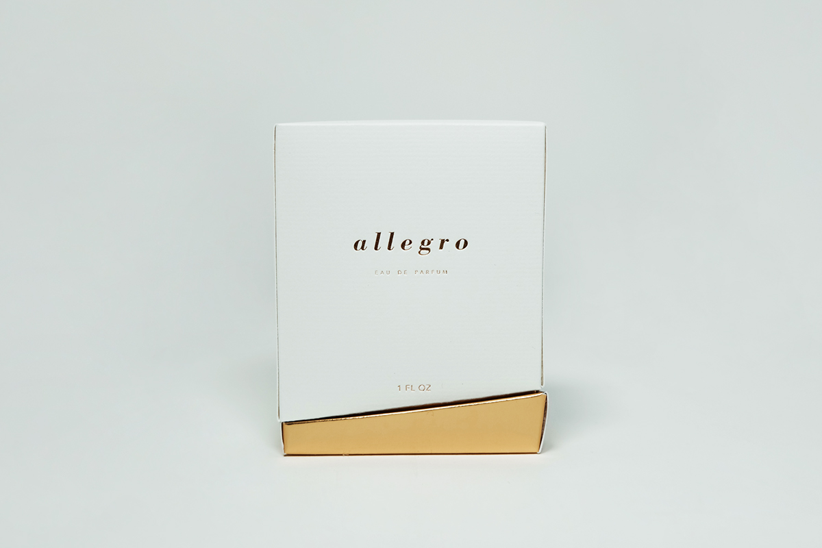 Fragrance parfum perfume package Allegro women pratt