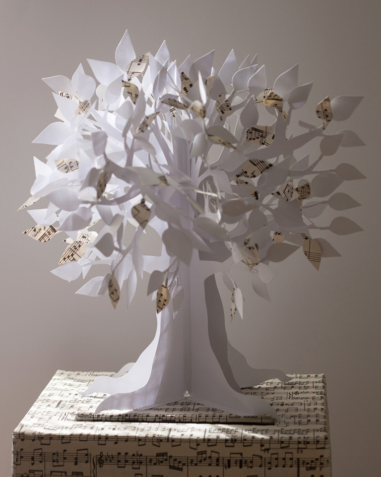 paper cut Tree  leaves