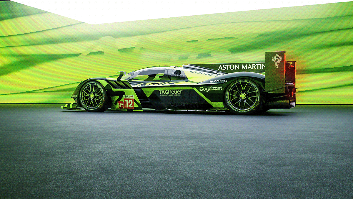 Racing Motorsport Livery concept visual aston martin 3D Render visualization