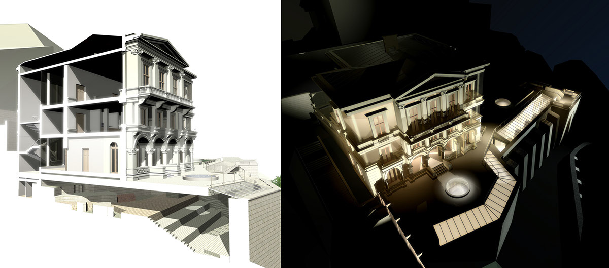 visualisation architectural collage Render