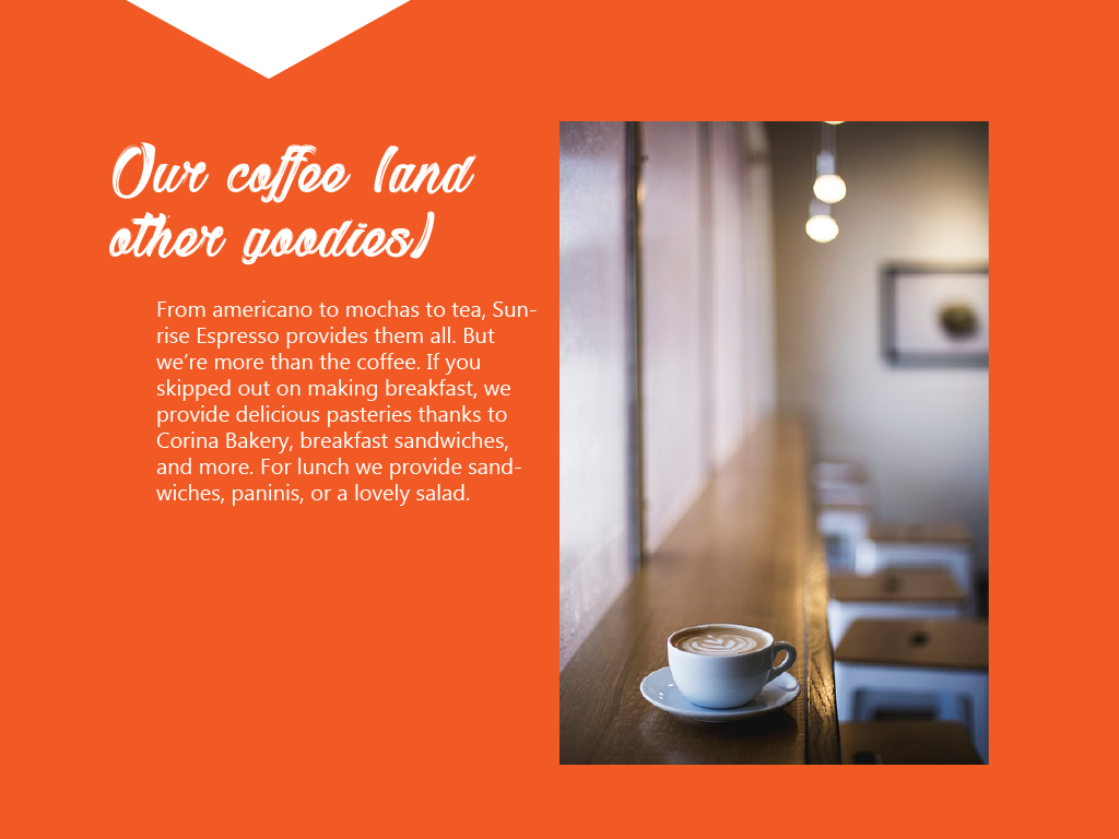 Sunrise Espresso coffee shop Branding design branding  graphic design  Logo Design Website Design