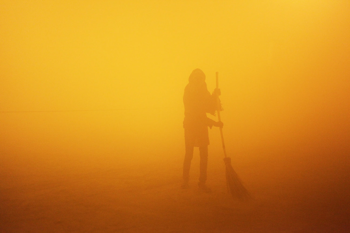 Maha Kumbh  India  OLIVIER SABATIER dust MORNING TIME prayers pilgrimage sadhus Human Gathering yellow