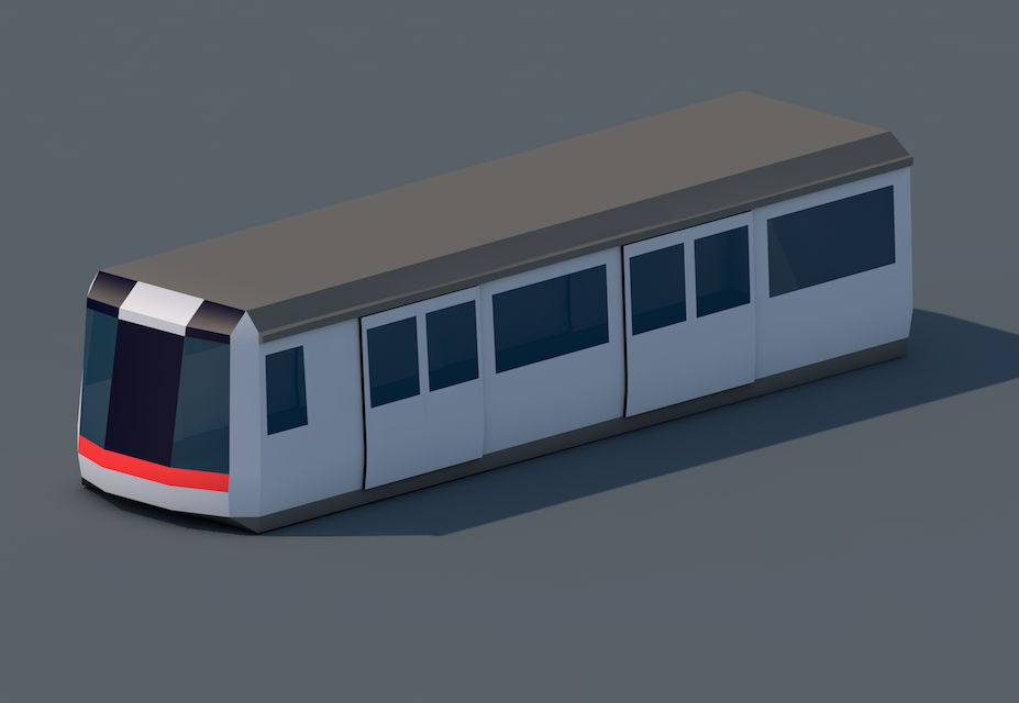 Hong Kong MTR Isometric tunnel promo trailer STATION Low Poly modeling motion train cute