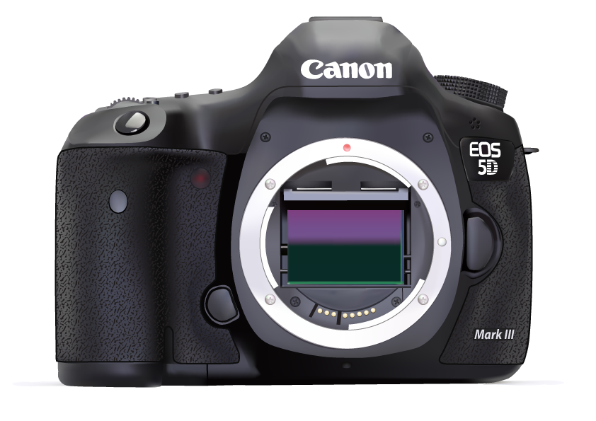 Canon camera redrawn image