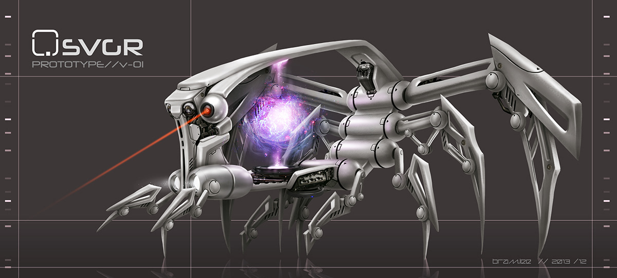 lara croft concept art whimsical robots cartoon tomb raider