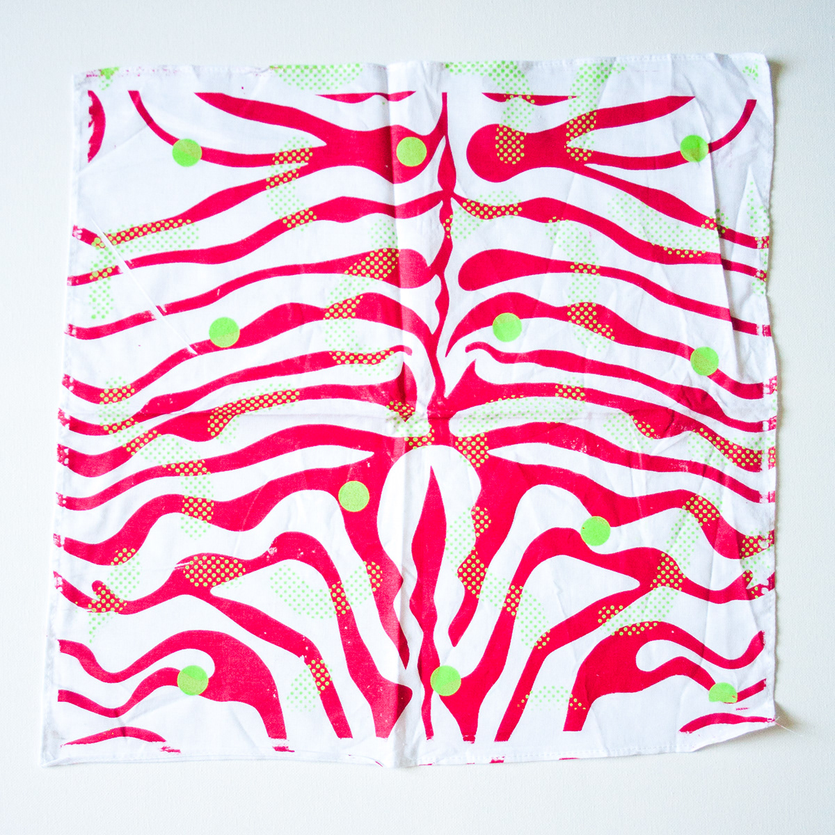 Serigraphy pattern crazy color colorful scarf foulard