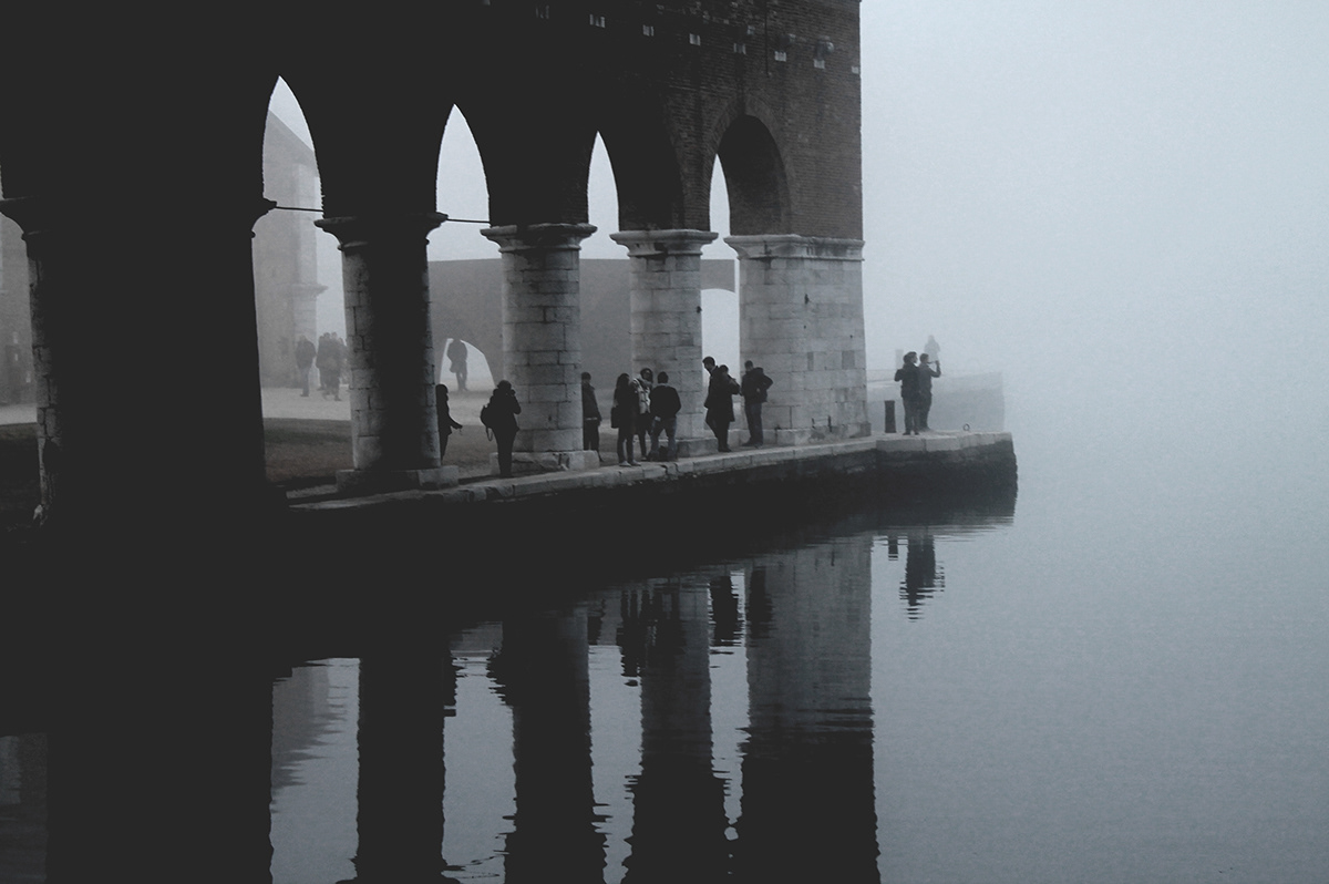 Venice Biennale ghost fog shaded