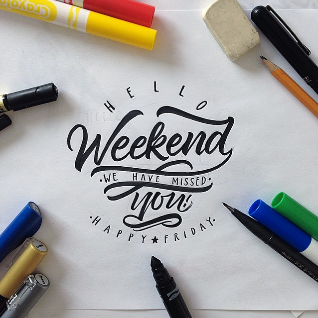 type brushpen brush lettering letters handmade Handlettering handtype Crayola