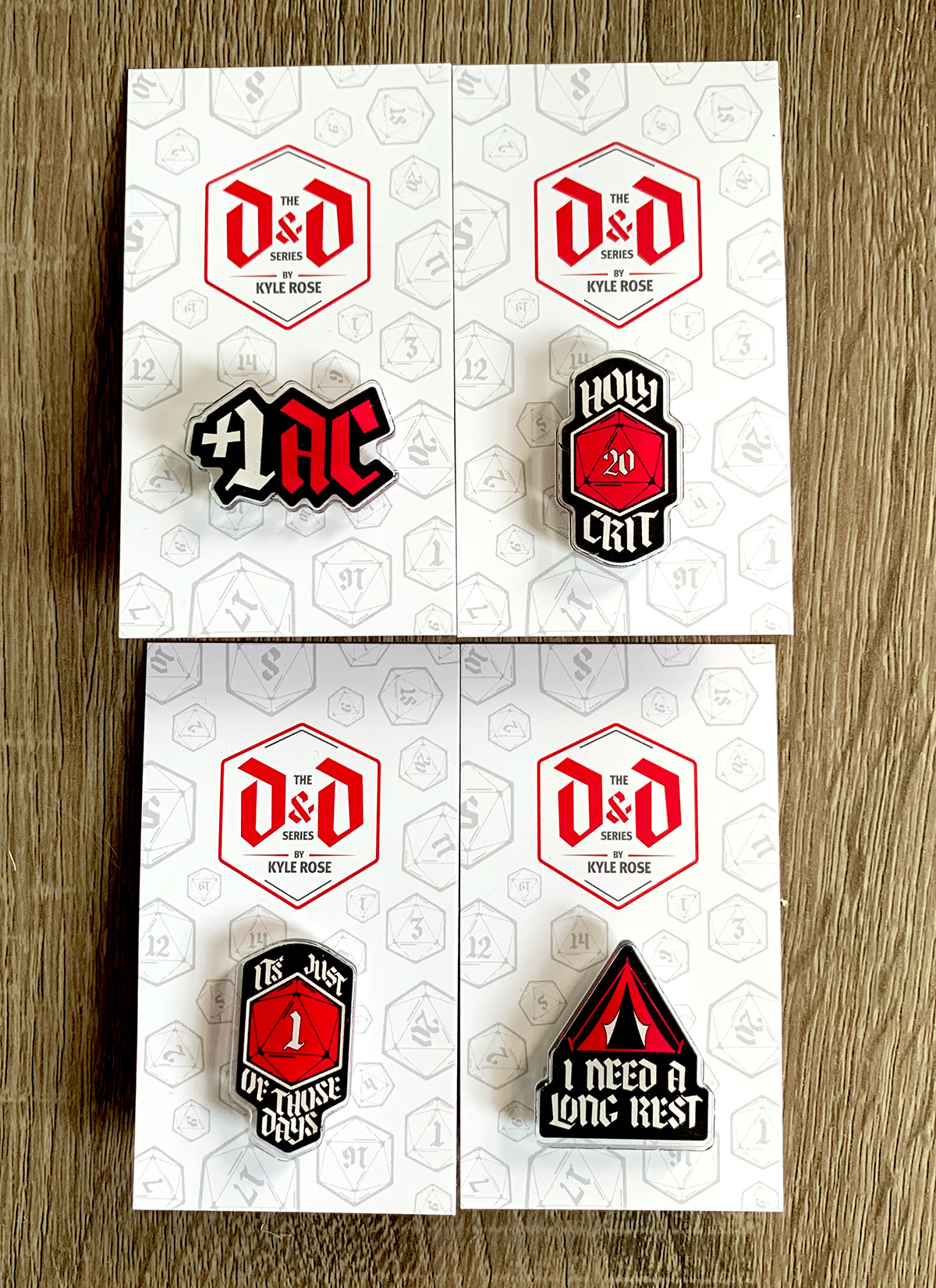 art direction  design dnd Dungeons and Dragons Enamel Pin fantasy merchandise Packaging pins vector