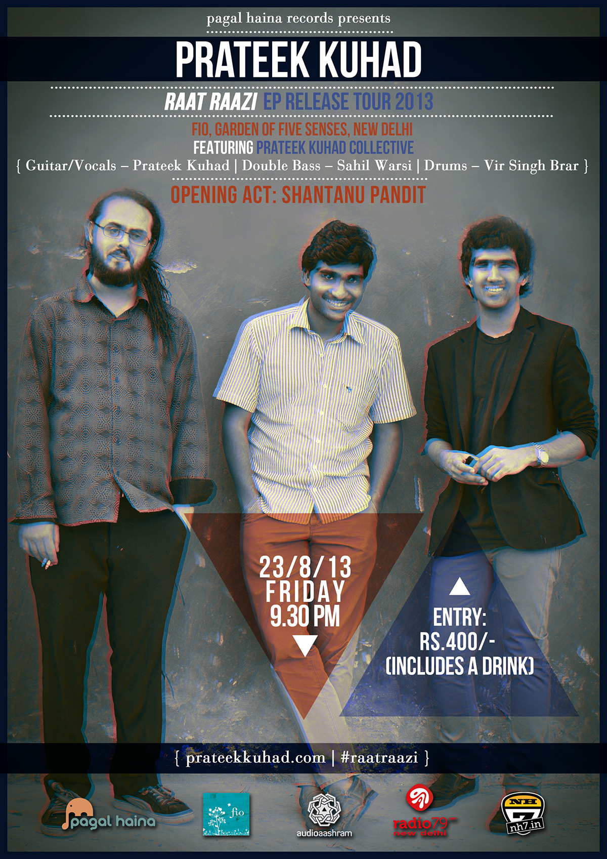 prateek kuhad Collective  Album cover indie acoustic ep India tour poster inlay