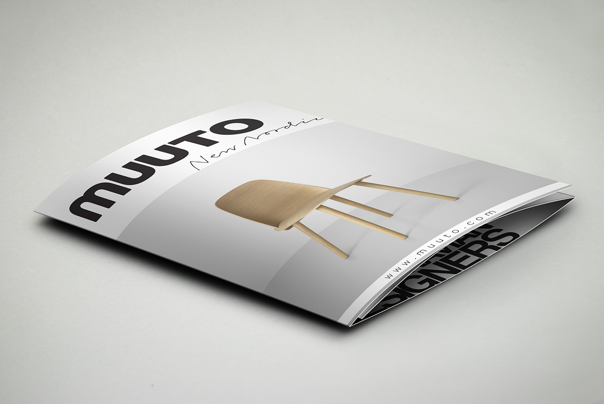 Muuto depliant design meuble flyer brochure Booklet architectur Scandinavie scholar school student étudiant Work 