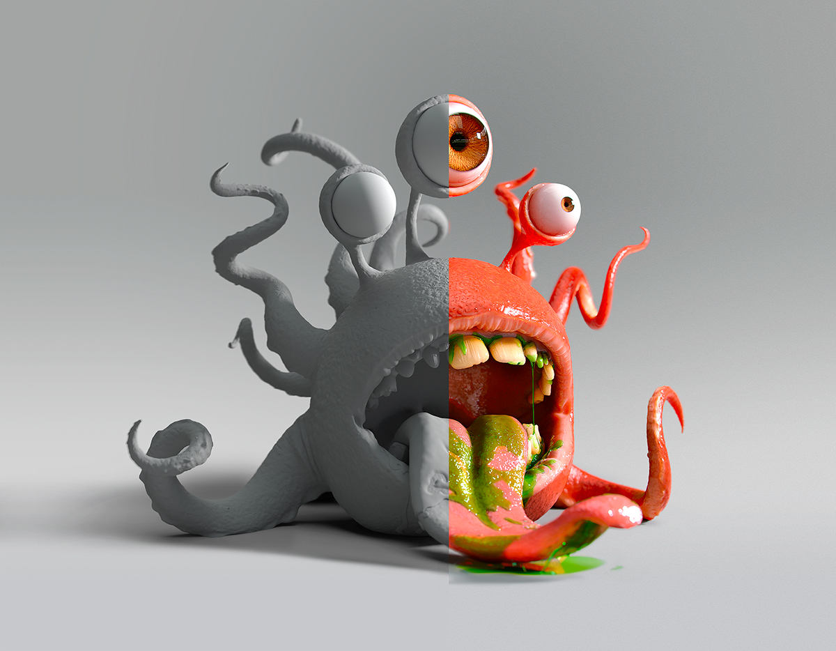 CGI Character 3D Modelling Character design  funny character Zbrush