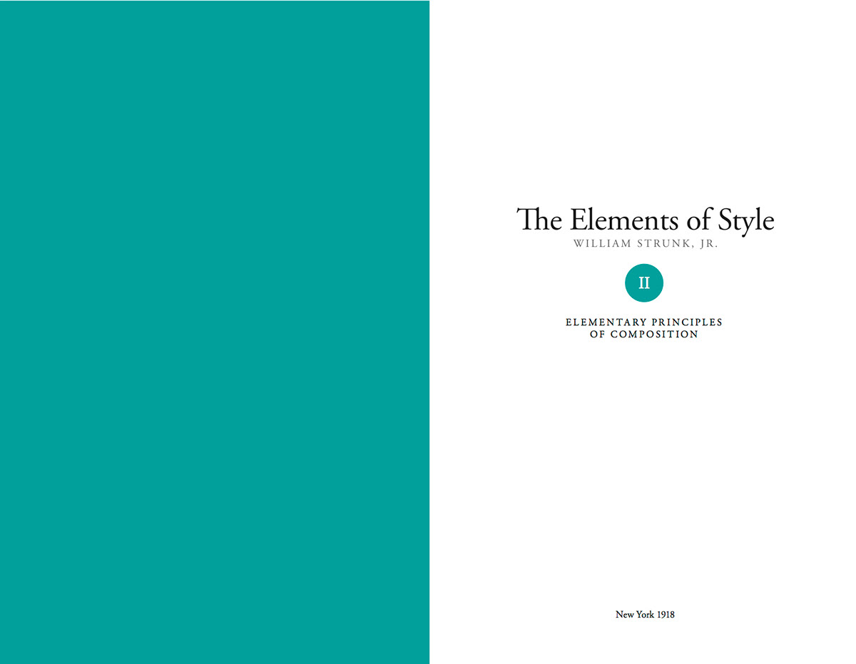 Elements Of Style william strunk jr. book