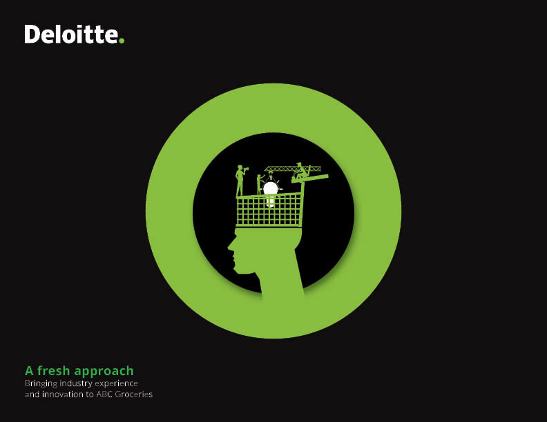 black and white brand deloitte Deloitte & Touche Deloitte Digital graphic graphic design  logo monochrome visual identity
