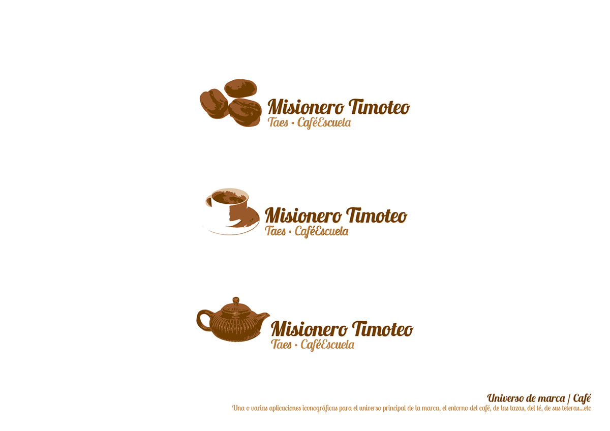 identidad identity Logotipo Papeleria Coffee bags valencia misionero timoteo