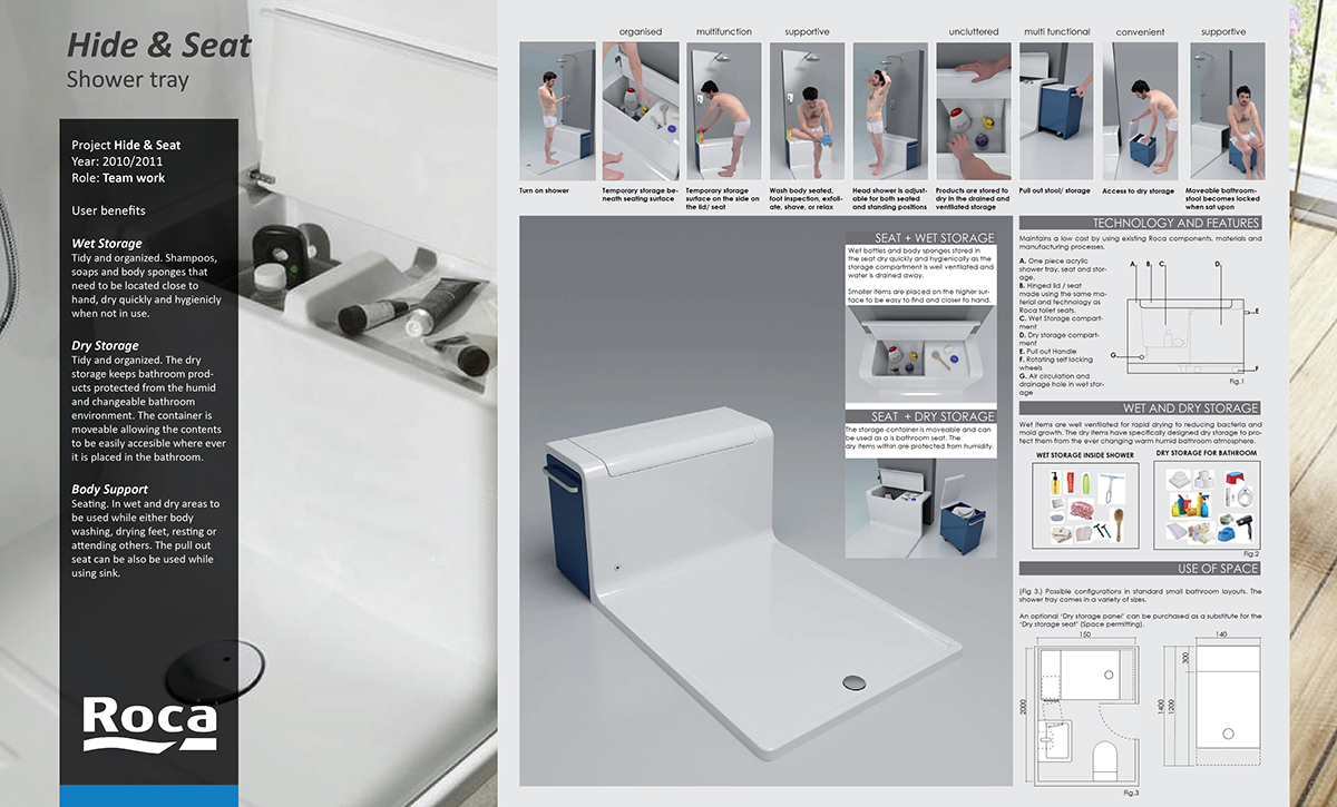 Roca  Roca innovation lab Shower tray bathroom SHOWER