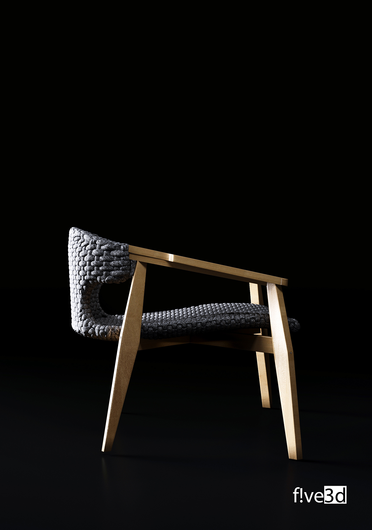 armchair knit ethimo 3D models free lounge detail freelancer furniture