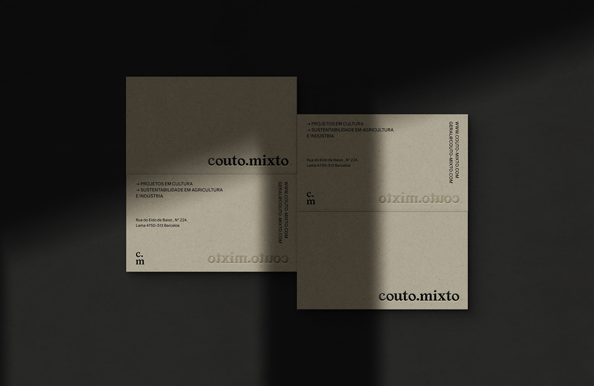 Barcelos brand identity contraband Coutomixto culture experimental graphic design  Independent minimal Portugal